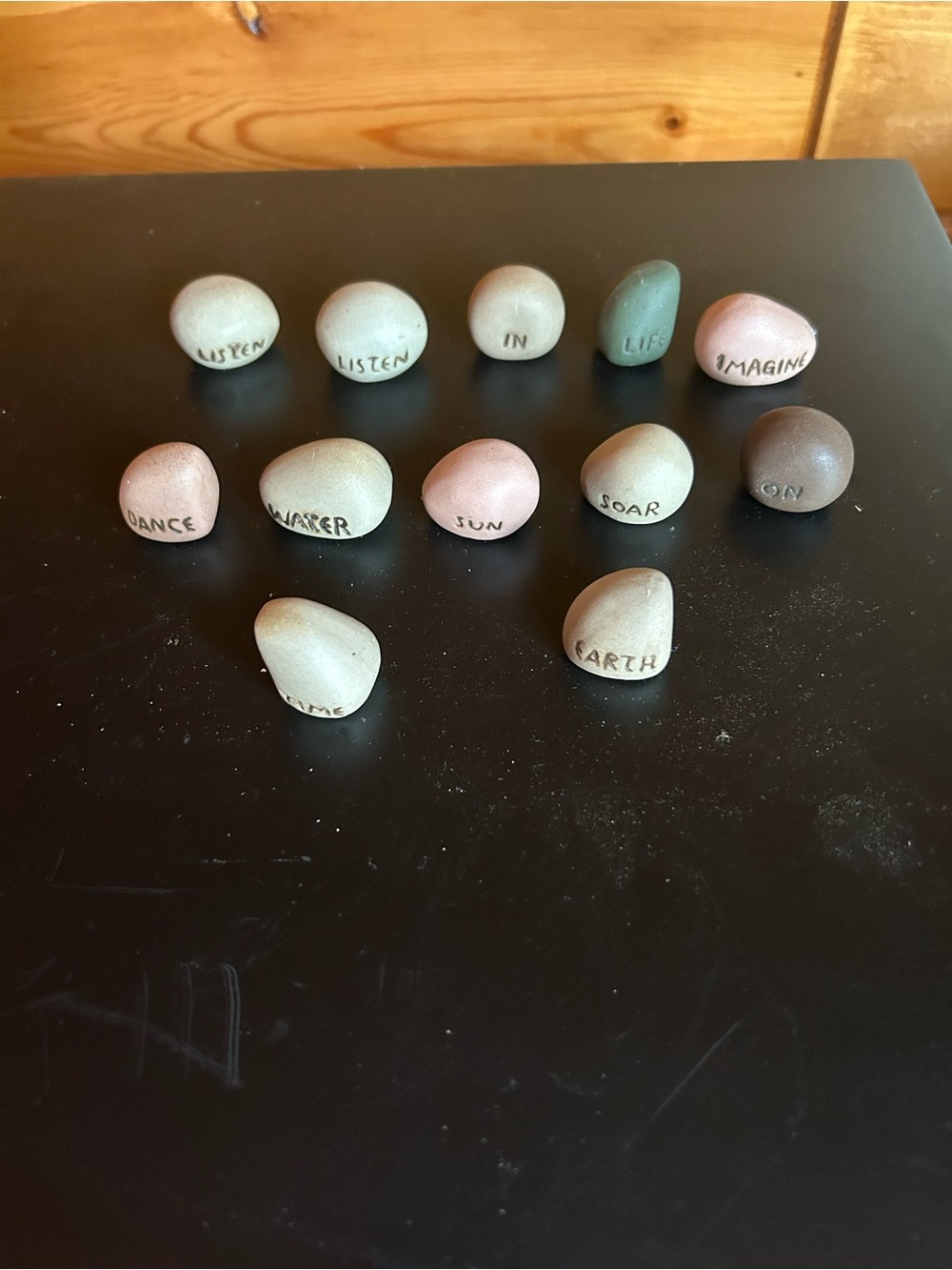 Inspirational Mini Stones Set - Assorted Earth Tone Colors